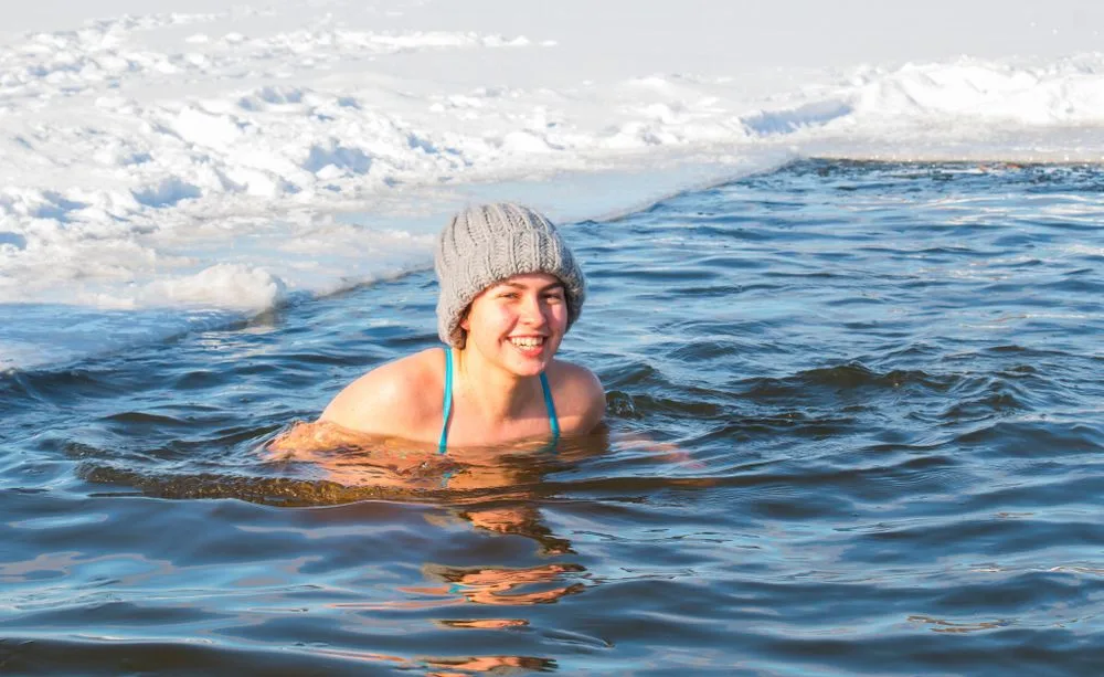 Actividad de natación invernal